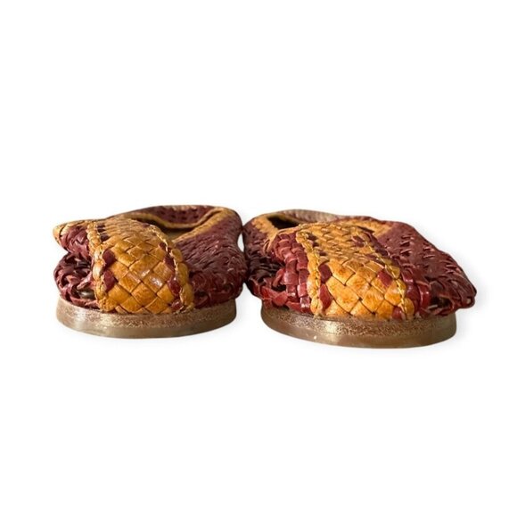 Prada Round Toe Multicolor Woven Leather ballerinas Flats, Size 38.5 EU - Picture 11 of 12